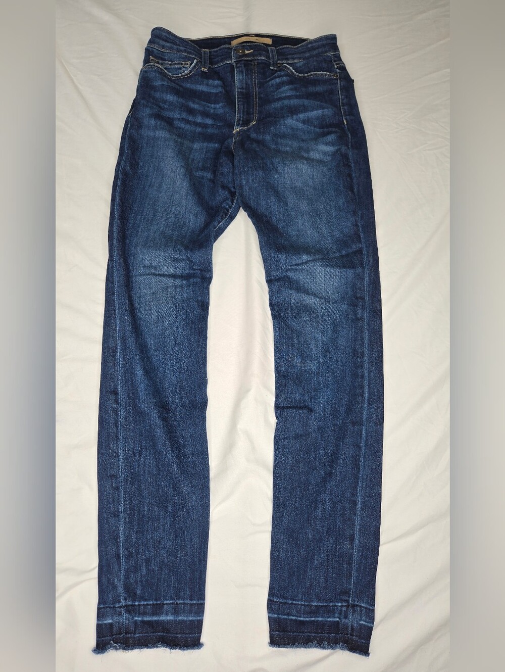 Joe’s Jeans Ruth Women’s 26 Skinny Jeans Dark Wash Stretch Raw Hem W26